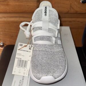 Adidas Cloudfoam Pure 2.0 Gray and White Sneakers